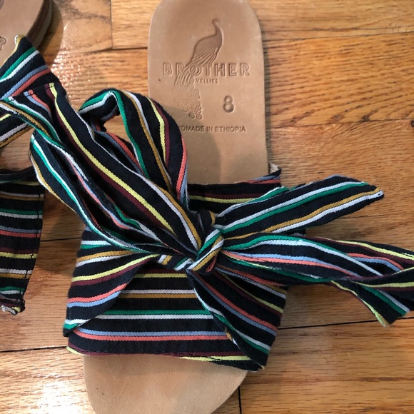 EUC fete ace & jig x brother vellies slides 8 - Picture 4 of 5